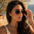 Ponant - Lunettes Ovales Dorées