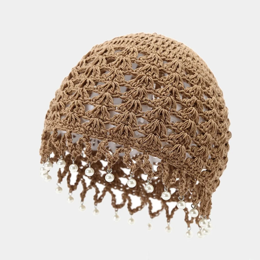 Embrun - Chapeau Crochet Perles