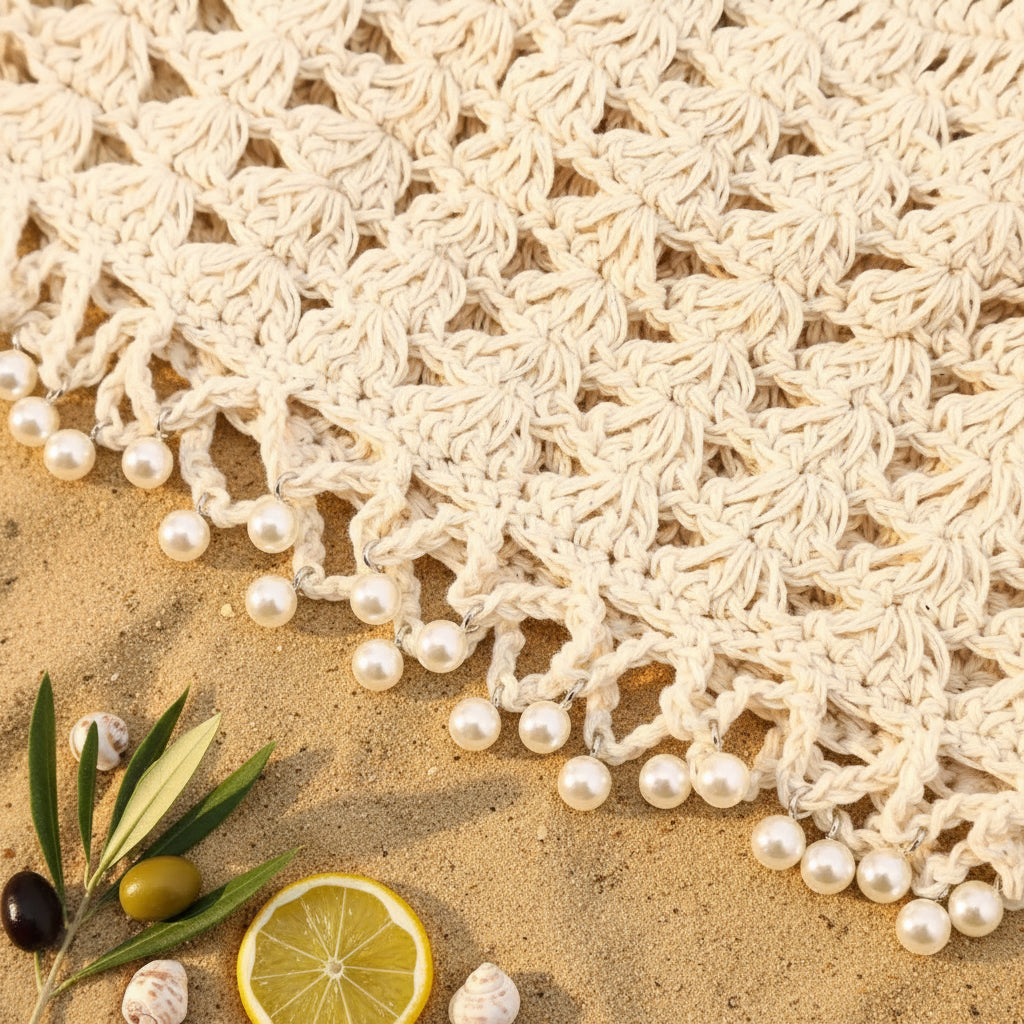 Embrun - Chapeau Crochet Perles