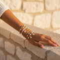 Ressac - Set Bracelets Dorés Coquillages & Perles