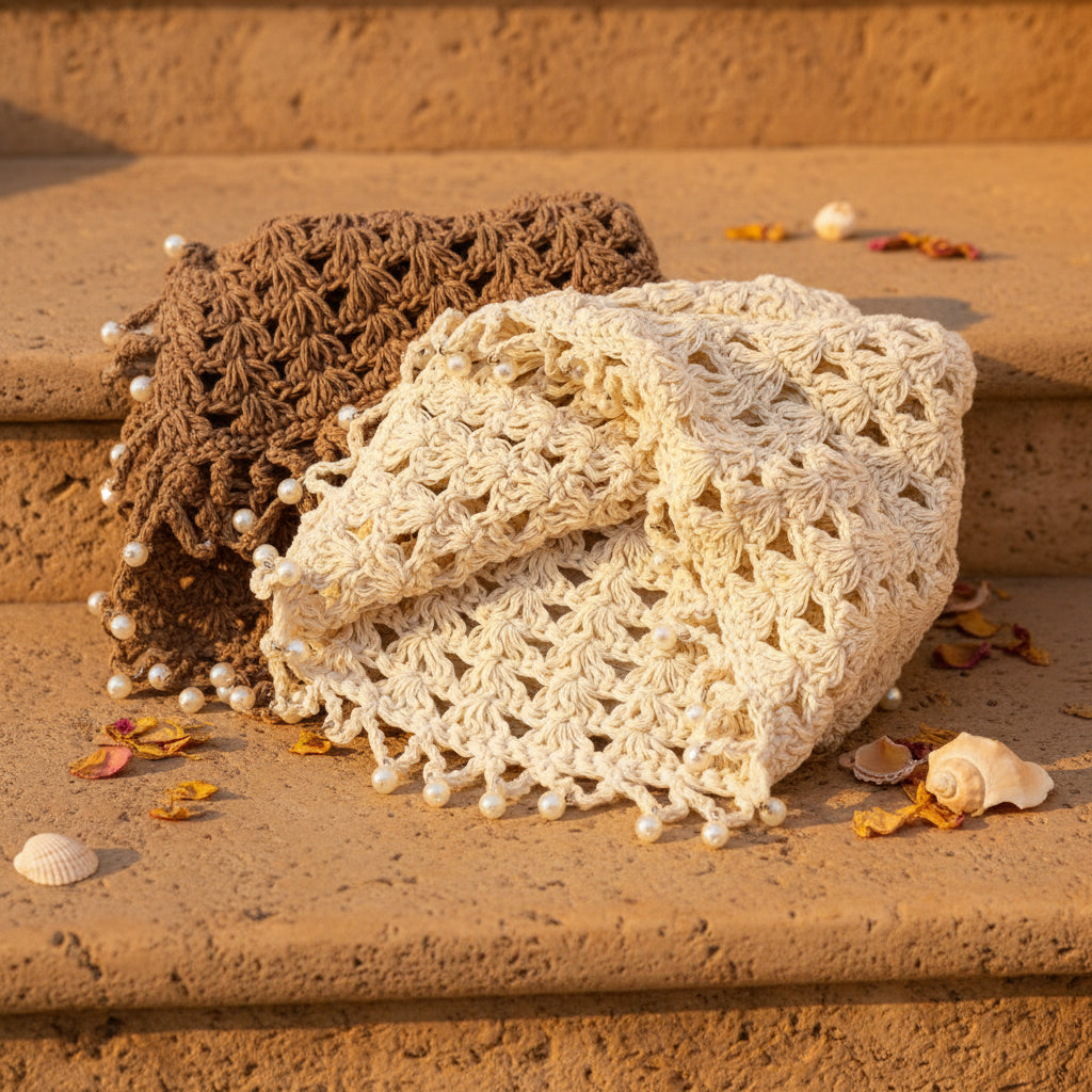 Embrun - Chapeau Crochet Perles