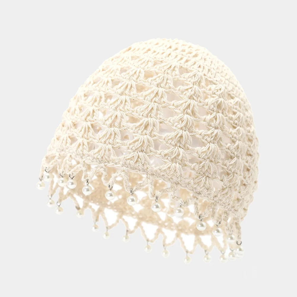 Embrun - Chapeau Crochet Perles